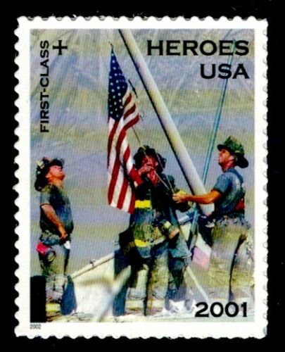 2002-america-responds-usps-forever-stamps-authentic-postage-authstamps 2002 America Responds-USPS Forever Stamps(Sheet) - Image 1
