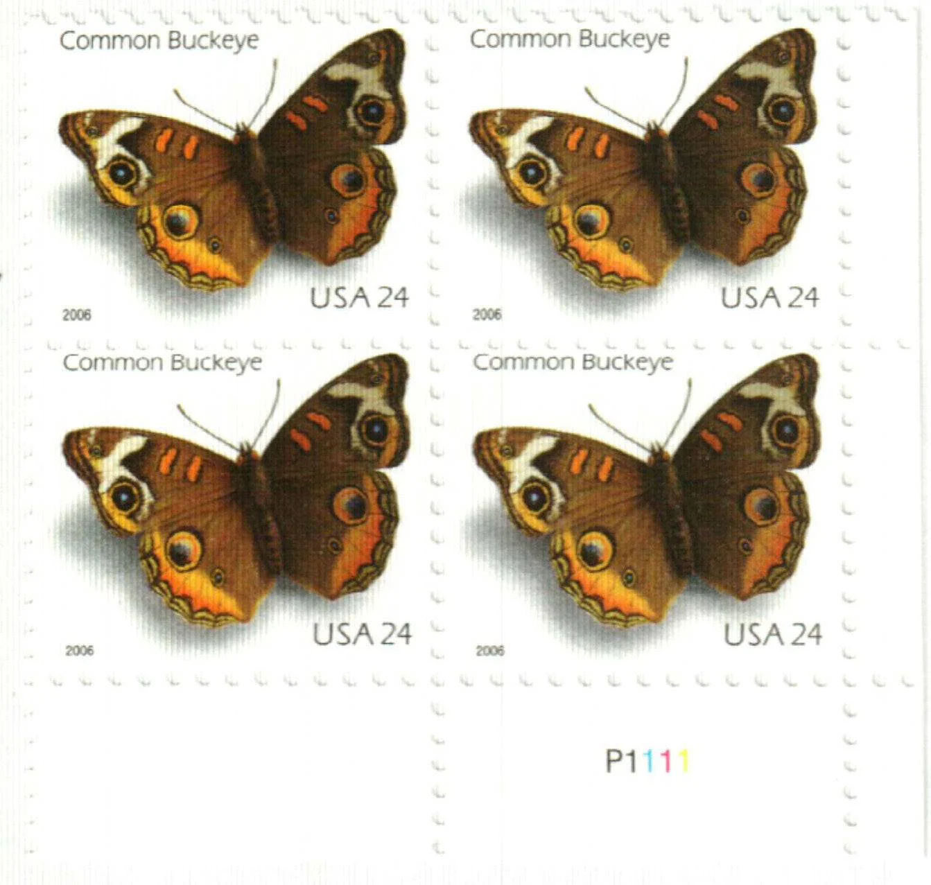 2006-common-buckeye-butterfly-usps-forever-stamps-authentic-postage-authstamps (1) 2006 Common Buckeye Butterfly-USPS Forever Stamps(Booklet) - Image 1