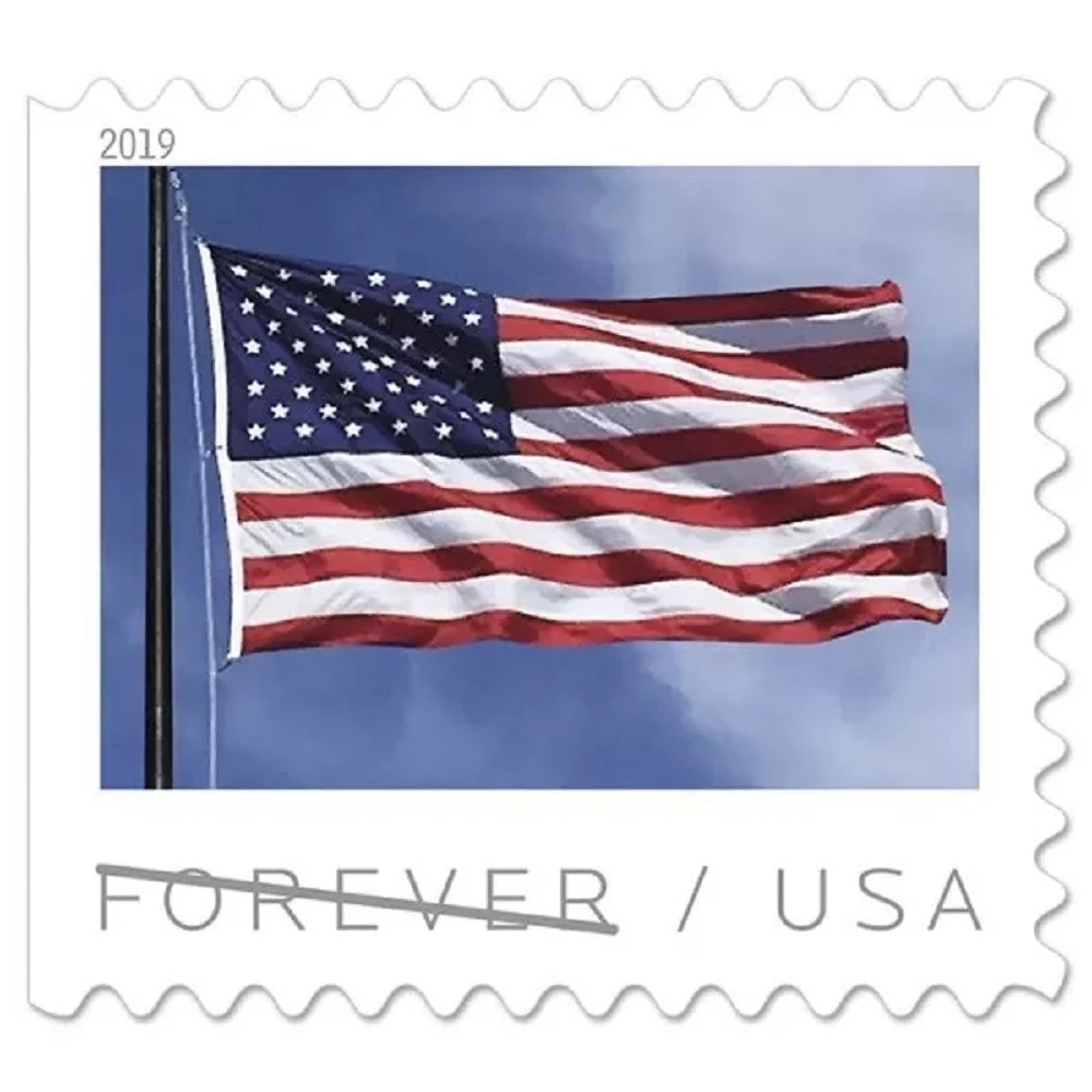 2019-flags-booklet-usps-forever-stamps-authentic-postage-authstamps (1) 2019 US Flags -USPS Forever Stamps(Booklet) - Image 1