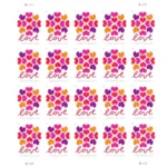 2019 Hearts Blossom-USPS Forever Stamps（Sheet） - Image 2