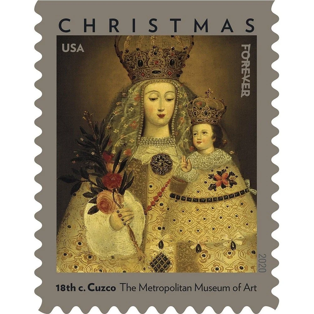 2020-our-lady-of-guapulo-usps-forever-stamps-authentic-postage-authstamps (2) 2020 Our Lady Of Guapulo-USPS Forever Stamps(Booklet) - Image 1
