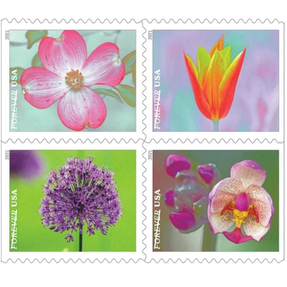 2021-garden-beauty-usps-forever-stamps-authentic-postage-authstamps (2) 2021 Garden Beauty-USPS Forever Stamps(Booklet) - Image 1