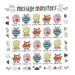 2021 Message Monsters-USPS Forever Stamps（Sheet） - Image 2