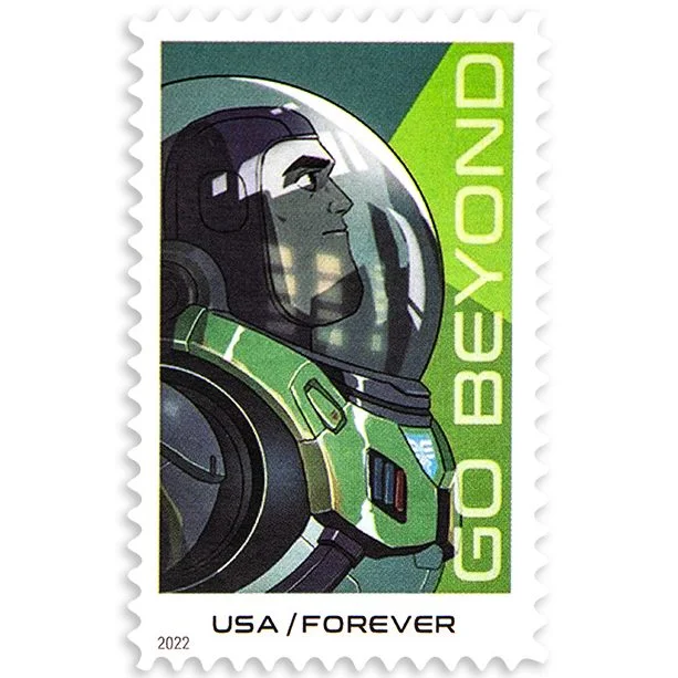 2022-buzz-lightyear-usps-forever-stamps-authentic-postage-authstamps (2) 2022 Buzz Lightyear-USPS Forever Stamps(Sheet) - Image 1