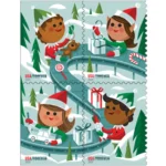 2022 Holiday Elves-USPS Forever Stamps（Booklet）