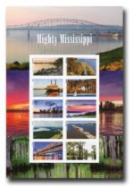 2022 Mighty Mississippi-Priority Mail Express Stamps Sheet of 50
