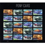 2022 Pony Cars-USPS Forever Stamps（Sheet） - Image 2