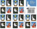 2023 Winter Woodland Animals-USPS Forever Stamps（Booklet） - Image 2