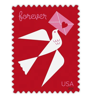 2024-love-usps-forever-stamps-authentic-postage-authstamps (1) 2024 Love-USPS Forever Stamps(Sheet) - Image 1
