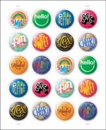 2024 Pinback Buttons-USPS Forever Stamps（Sheet） - Image 2