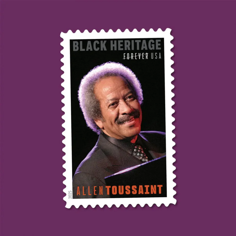 2025-allen-toussaint-usps-forever-stamps-authentic-postage-authstamps (2) 2025 Allen Toussaint-USPS Forever Stamps(Sheet) - Image 1