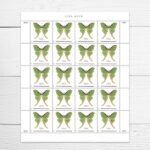 2025 Luna Moth-Non-machinable for Square Stamps（Sheet） - Image 2