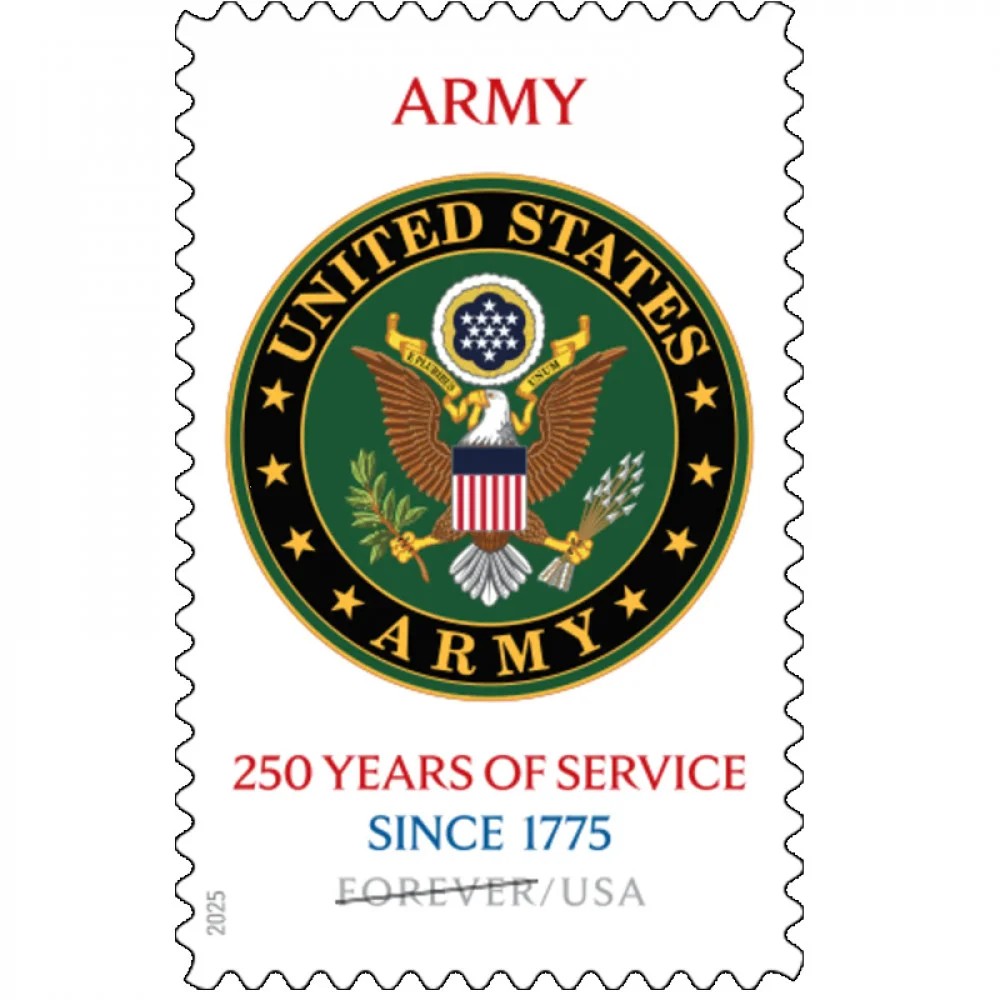 2025-us-army-250th-usps-forever-stamps-authentic-postage-authstamps (3) 2025 U.S. Army 250th-USPS Forever Stamps(Sheet) - Image 1