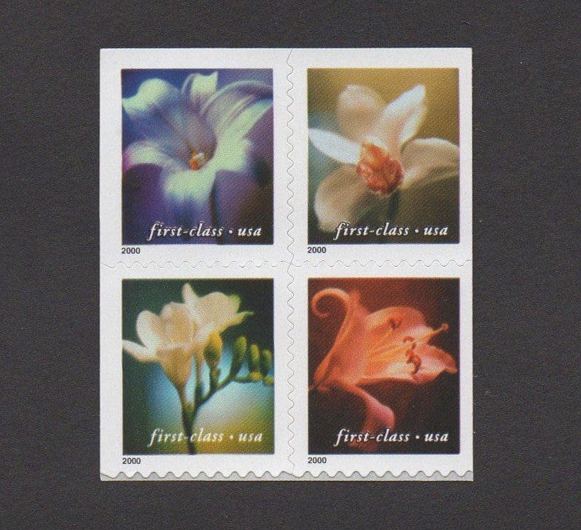 Four FLower 2000 – USPS Forever Stamps 2000 Four FLower-USPS Forever Stamps(Booklet) - Image 1